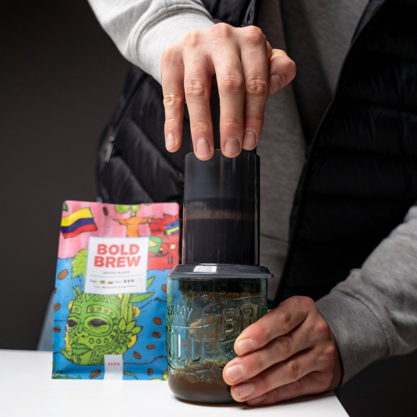 coffee beans or ground coffee. Great esspresso coffee or filter coffee.